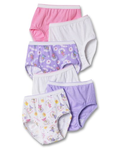 Hanes Girls Toddler 6 Pack Brief Assorted 0 belly baby and beyond