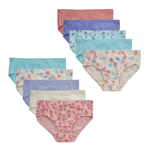 Hanes Girls and Toddler Underwear Cotton Knit Tagless Brief Hipster and Bikini Panties Multipack Colors May Vary 0 belly baby and beyond