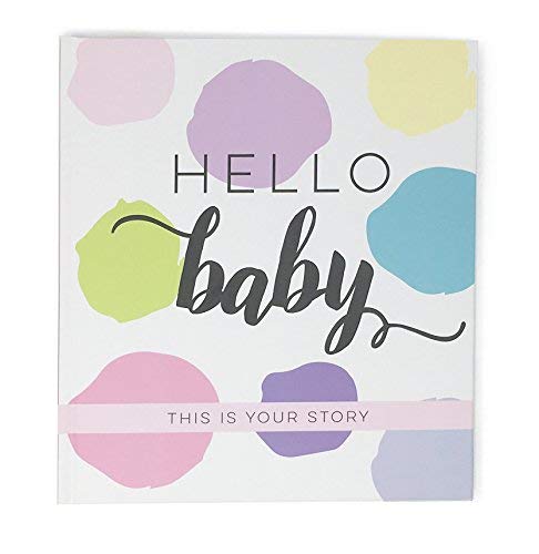 Hello Baby Memory Book a journal scrapbook for girls milestones and memories 0 belly baby and beyond
