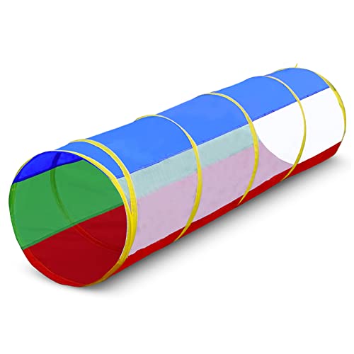 Hide N Side 6ft Crawl Through Play Tunnel Toy Pop up Tunnel for Kids Toddlers Dogs Babies Infants Children Gift Indoor Outdoor Action Toy Tunnel 0 belly baby and beyond