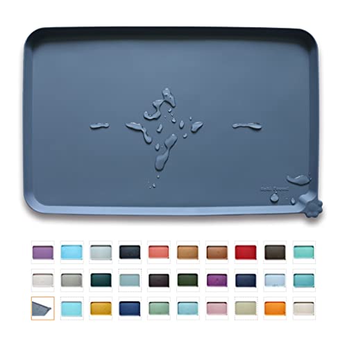 Hoki Found Waterproof Pet Feeding Mats with High Lips Multiple Size and Colors for Dogs Cats Others G 0 belly baby and beyond