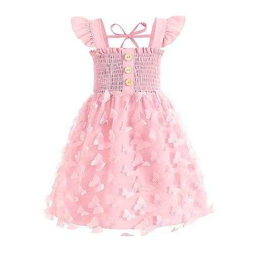 JEELLIGULAR Toddler Dress Ruffle Sleeveless Button Down Denim Dress for Toddler Girls Summer Beach Casual A line Sundress 0 belly baby and beyond