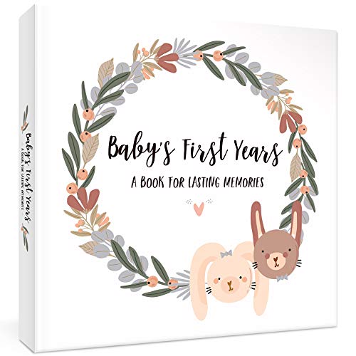 Keepsake Baby Memory Book for Boys and Girls Timeless First 5 Year Gender Neutral Journal Scrapbook or Photo Album A Milestone to Record Every Event from Birth Age 0 belly baby and beyond