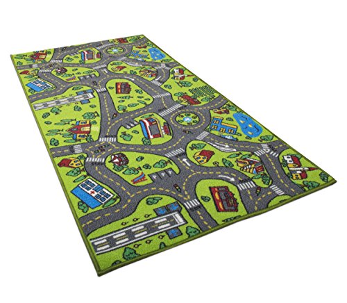 Kids Carpet Playmat Rug City Life Great for Playing with Cars and Toys Play Learn and Have Fun Safely Kids Baby Children Educational Road Traffic Play Mat for Bedroom Play Room Game Safe Area 0 belly baby and beyond