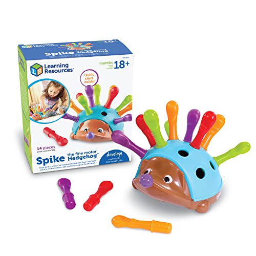 Learning Resources Spike The Fine Motor Hedgehog 14 Pieces Ages 18 months Toddler Learning Toys Fine Motor and Sensory Toys Educational Toys for Toddlers Montessori Toys 0 belly baby and beyond