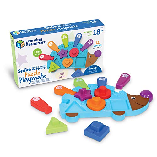 Learning Resources Spike the Fine Motor Hedgehog Puzzle Playmate 11 PiecesAges 18 months Fine Motor Game Color and Shape Recognition Toddler Montessori Toys 0 belly baby and beyond