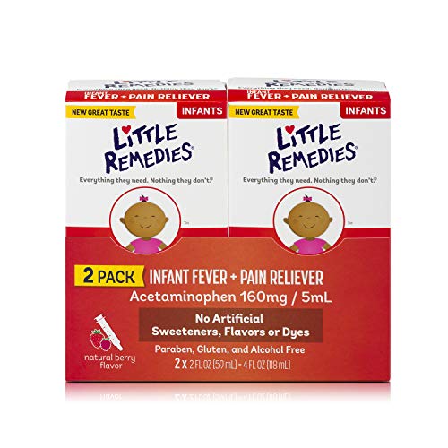 Little Remedies Infant Fever Pain Reliever Natural Berry Flavor 2 Fl Oz Pack of 2 0 belly baby and beyond