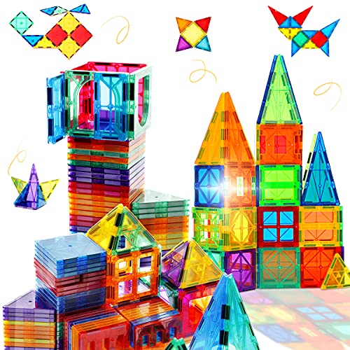 Magnetic Tiles Building Blocks STEM Magnet Blocks Toys for 3 Year Old Boys and GirlsEducational Toy Gifts for Toddlers Kids Develop Childrens Ability to ObserveImaginePractice 0 belly baby and beyond