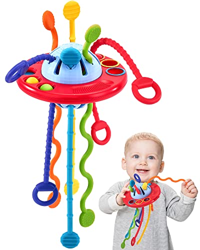 Montessori Toys for 1 Year Old Boy Gifts Baby Toys 12 18 Months Silicone Pull String Toys for 1 Year Old Girl Gifts Travel Toys Sensory Toys for Toddlers 1 3 1st One Year Old Boy Birthday Girl Gifts 0 belly baby and beyond