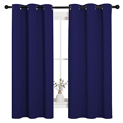 NICETOWN All Season Thermal Insulated Solid Grommet Top Blackout CurtainsDrapesPanels for Kids Room Royal Blue 2 Panels 42 x 63 Inch 0 belly baby and beyond