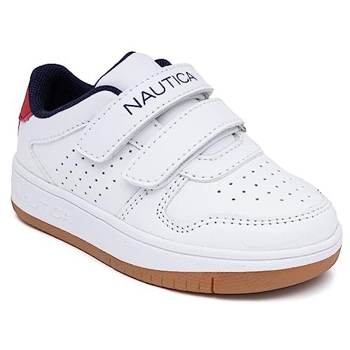 Nautica Kids Double Strap Sneakers Casual Athletic Shoes for Boys and Girls Durable and Comfortable Fit for Toddlers and Little Kids 0 2 belly baby and beyond