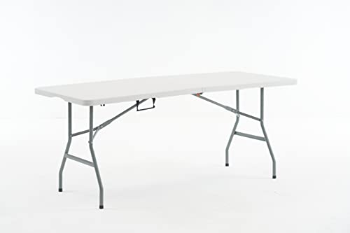 Nazhura 6 Foot FoldableFolding Table Heavy Duty Durable and Portable for Dining Picnic and Party 0 belly baby and beyond