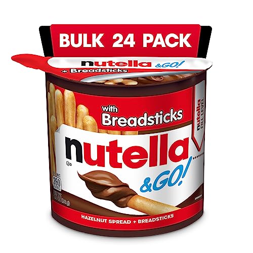 Nutella GO Hazelnut and Cocoa Spread with Breadsticks Snack Pack 18 oz each Bulk 24 Pack 0 belly baby and beyond