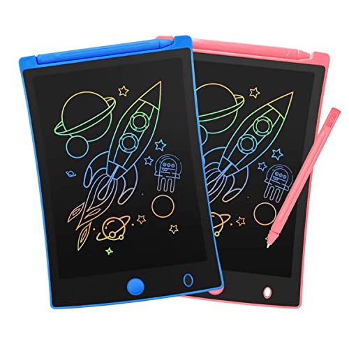 ORSEN 2 Pack LCD Writing Tablet for Kids Colorful Doodle Board Drawing Pad for Kids Learning Educational Toy Gift for Age 2 3 4 5 6 7 8 Year Old Girls Boys Toddlers 0 belly baby and beyond