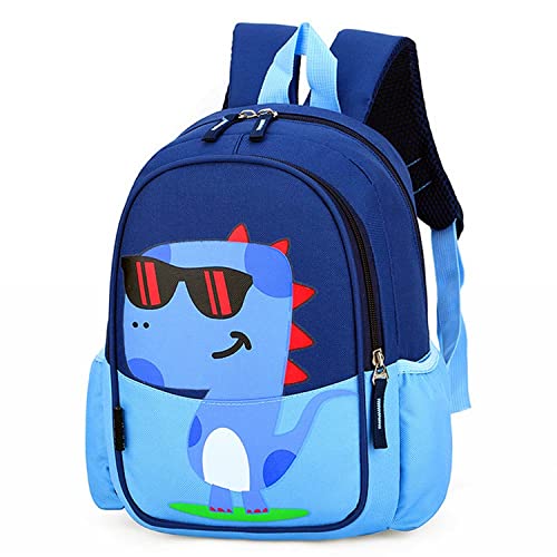 POWOFUN Kids Toddler Travel Backpack Cool Cute Cartoon Daypack Dinosaur Blue Backpack 0 belly baby and beyond