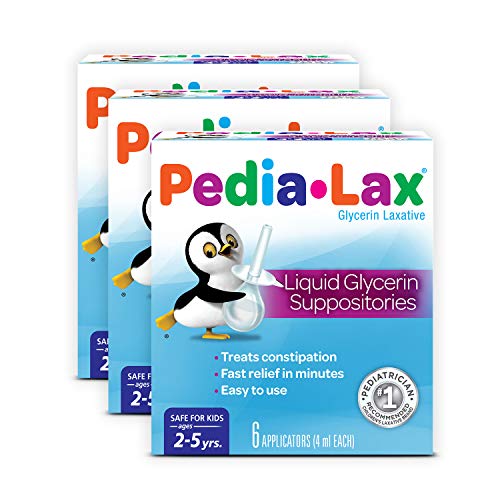 Pedia Lax Laxative Liquid Glycerin Suppositories for Kids Ages 2 5 6 CT 3 Pack 0 belly baby and beyond