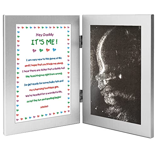 Poetry Gifts Hey Daddy Its Me Father to be Add 4x6 Inch Ultrasound Photo 0 belly baby and beyond