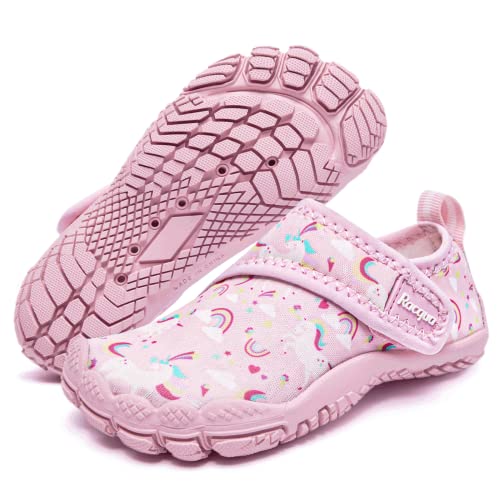 Racqua Toddler Boys Girls Slip On Water Shoes Quick Dry Barefoot Aqua Shoes ToddlerLittle Kid 0 belly baby and beyond