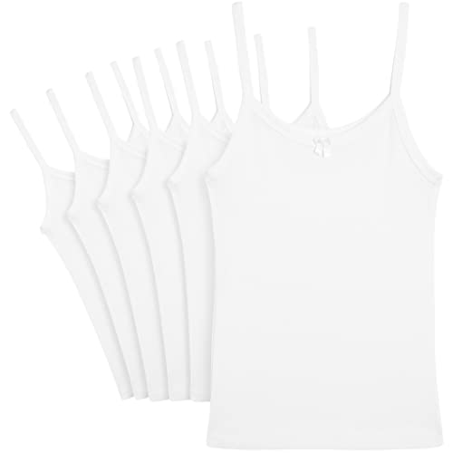 Rene Rofe Girls Undershirt 100 Cotton Cami Camisole Tank Top 6 Pack 2T 14 0 belly baby and beyond