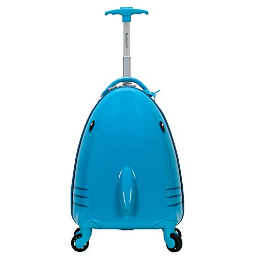 Rockland Jr Kids My First Hardside Spinner LuggageTelescoping Handles Shark Carry On 19 Inch 0 belly baby and beyond