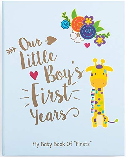 Ronica Memory Book for Baby Boy Photo Album Easy to Use Keepsake Scrapbook Modern Keepsake for New Parents to Record Photos and Milestones 0 belly baby and beyond
