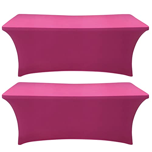 SEPARO 2Pack 6FT Spandex Table Cover Fitted Rectangular Tablecloth Stretchable Fabric Lycra Tablecloth 6 ft Wrinkle Free for Party Dj Tradeshows Banquet Weddings Cocktail 2 Pcs 0 belly baby and beyond