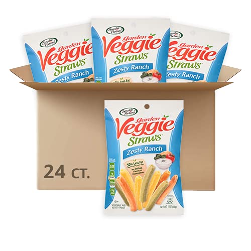Sensible Portions Garden Veggie Straws Ranch Snack Size 1 Oz Pack of 24 0 belly baby and beyond
