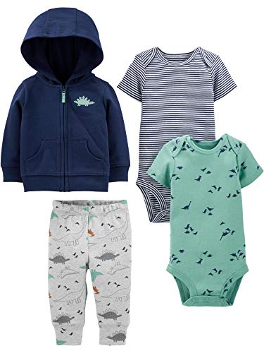 Simple Joys by Carters Baby Boys 4 Piece Jacket Pant and Bodysuit Set 0 belly baby and beyond