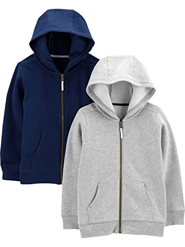 Simple Joys by Carters Toddlers and Baby Boys Fleece Full Zip Hoodies Pack of 2 0 belly baby and beyond