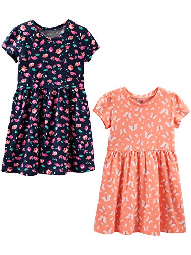Simple Joys by Carters Toddlers and Baby Girls Short Sleeve and Sleeveless Dress Sets Pack of 2 0 belly baby and beyond