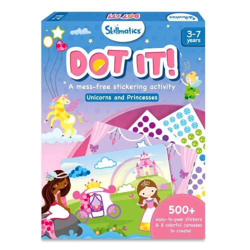 Skillmatics Art Activity Dot It Unicorns Princesses No Mess Sticker Art for Kids Craft Kits DIY Activity Gifts for Ages 3 to 7 0 belly baby and beyond