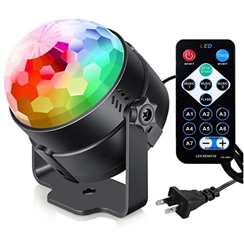 Sound Activated Party Lights with Remote Control Dj Lighting Disco Ball Strobe Lamp 7 Modes Stage Light for Home Room Dance Parties Birthday Karaoke Halloween Christmas Wedding Show Club Decorations 0 belly baby and beyond