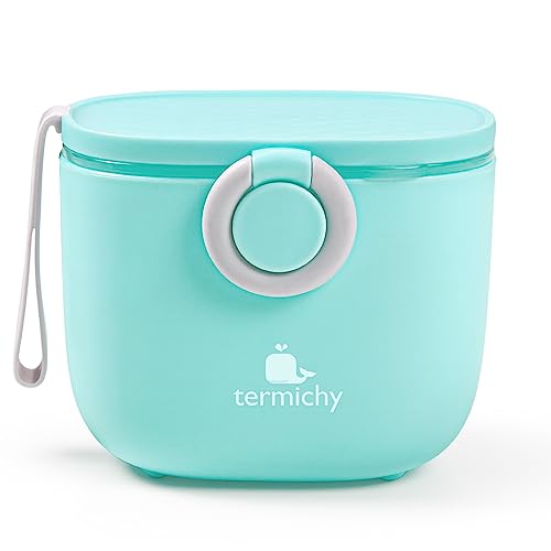 Termichy Baby Formula Dispenser Portable Milk Powder Dispenser Container with Carry Handle and Scoop for Travel Outdoor Activities with Baby Infant 88OZ 055LB 250g Blue 0 belly baby and beyond