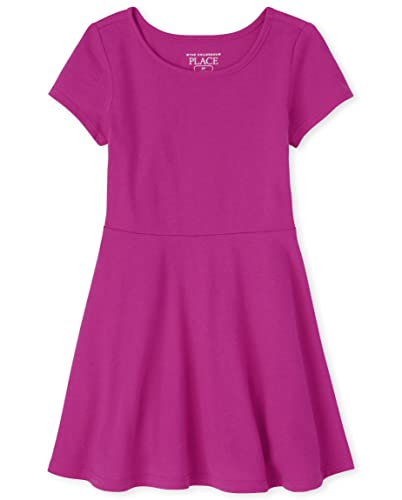 The ChildrenS Place Baby Girls And Toddler Short Sleeve Basic Skater Dress 0 belly baby and beyond