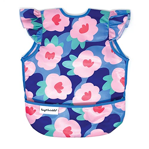 Tiny Twinkle Mess Proof Baby Bib Waterproof Baby Apron Machine Washable PVC BPA Phthalate Free Great Travel Bib 0 belly baby and beyond