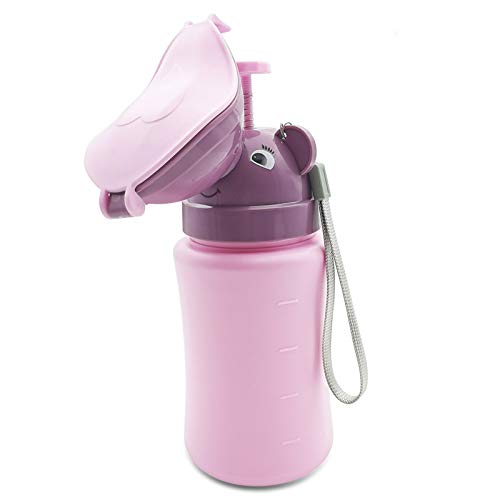 Travel Potty Portable Elephant Leakproof Potty Urinal Emergency Toilet Pee Bottle Cup Jar for Toddlers Kids Baby Boys and Potty Pee Training for Outdoor Car Travel Road Trip Camping Park BeachPink 0 belly baby and beyond