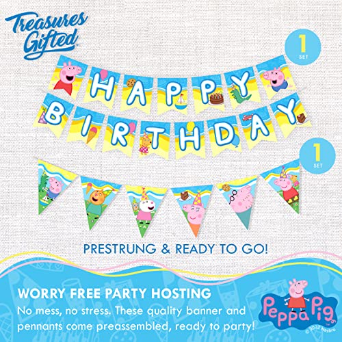 Treasures Gifted Peppa Pig Birthday Party Supplies Serves 16 Guests Ultimate Set of Peppa Pig Party Supplies Peppa Pig Decorations Peppa Pig Backdrop Peppa Pig Cake Topper More 0 3 belly baby and beyond
