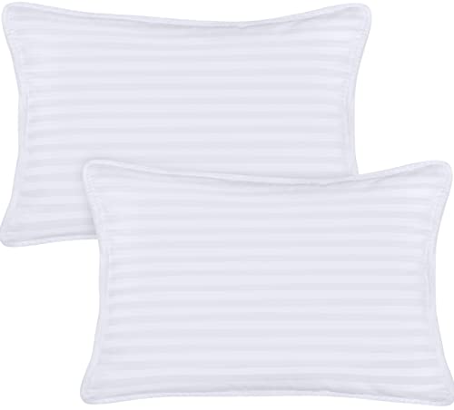 Utopia Bedding Toddler Pillow White 2 Pack 13x18 Pillows for Sleeping Soft and Breathable Cotton Blend Shell Polyester Filling Small Kids Pillow Perfect for Toddler Bed and Travel 0 belly baby and beyond