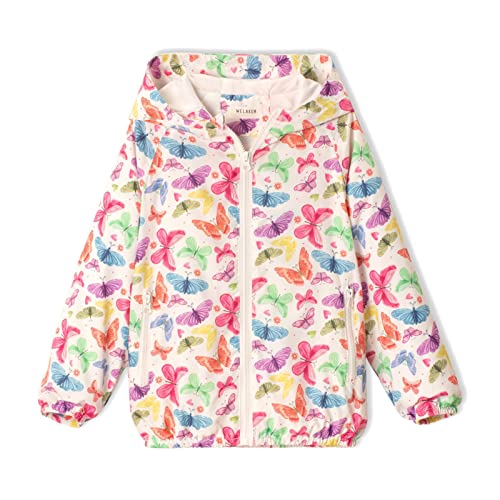 WELAKEN Lightweight Jacket for Girls Kids Toddler II GirlsPrint Water Resistant Jacket 0 belly baby and beyond