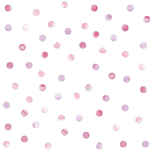 WallPops DWPK2466 Watercolor Dots Wall Art Kit Pink 0 belly baby and beyond