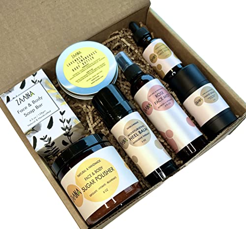 Wellness Spa Gift Set for Women Relaxing Luxurious Self Care Spa Box with Natural and Clean Beauty Products Birthday Spa Gift Basket for Her by ZAAINA Wellness Bath Set 0 belly baby and beyond