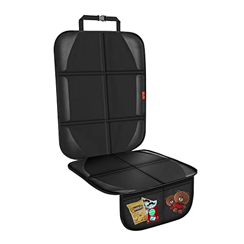 XHYANG Car Seat ProtectorAuto Car Seat Protectors Baby Carseat Waterproof Durable 600D Fabric for Child Baby Car Seat Mat Vehicle Pet Cover 2 Storage Pockets 1 Pack 0 belly baby and beyond