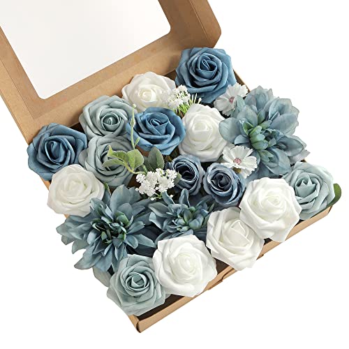 kuujojo Artificial Flowers Combo Fake Flowers for DIY Tables Centerpieces Baby Shower Bridal Shower Wedding Bouquet Arrangements Party Candle Holder Cake Decor Flower Home Decorations 0 4 belly baby and beyond