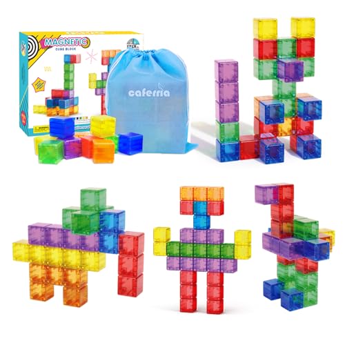 138 inch Magnetic Blocks Toddler Toys 30pcs Translucent Building Blocks Building Toys for ages 2 4 5 7 Preschool STEM Magnet Sensory Montessori Toys for 2 3 4 5 6 Year Old Boys Girls 0 belly baby and beyond