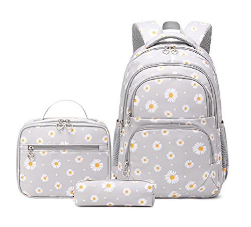 3Pcs Daisy Prints Backpack Sets Kids Bookbag Primary School Daypack Elementary Students Knapsack for Teens Girls 0 belly baby and beyond