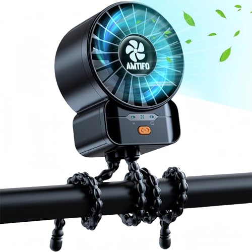 AMTIFO Stroller Fan Powerful for Baby Portable Fast Charging Mini Baby Fans 4 Speeds Flexible Small Tripod Clip On Fan Strong Legs for Car Seat Bed Golf Cart Beach Tent Bike Treadmill 0 belly baby and beyond