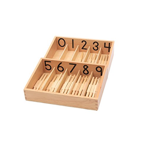 Adena Montessori Spindle Box with 45 Spindles 0 belly baby and beyond