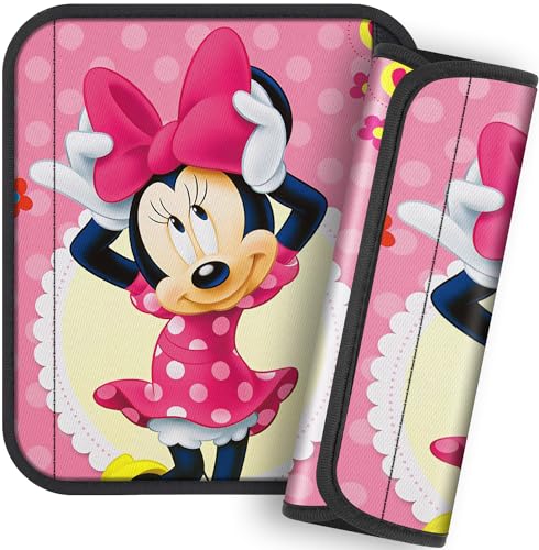 Akkya 2 Pack Seat Belt Cover Pad Cartoon Mouse Seatbelt Cushion Car Seat Strap Pads for Kids Cute Bow Carseat Stroller Shoulder Strap Protector Accessories 0 belly baby and beyond