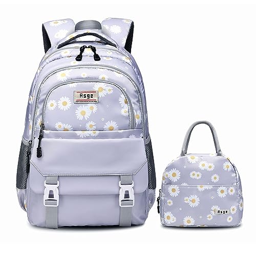 Asge Backpack for Girls Backpack Teenage School Backpack College Bookbag for Kids Casual Daypack with Lunch Box 0 belly baby and beyond