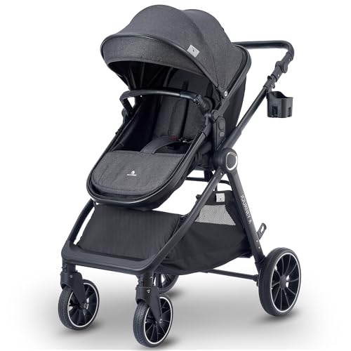Baby Stroller 2 in 1 Newborn Convertible Stroller Bassinet for Infant New Born Pushchair 0 36 Month 0 belly baby and beyond